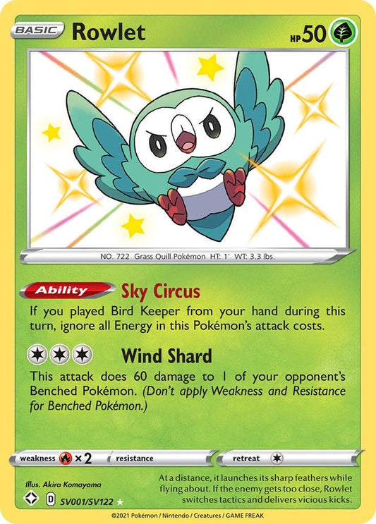 Rowlet SV001/SV122 Shining Fates