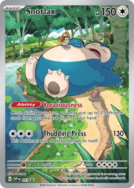Snorlax 051 Black Star Promo Scarlet & Violet