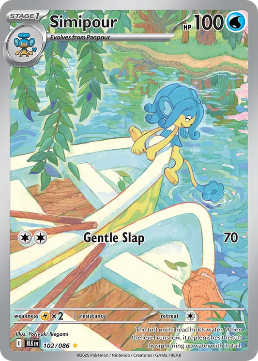 Simipour 102/086 Black Bolt English Pokemon