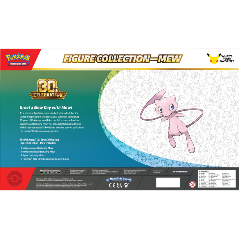 Pokémon TCG - 30th Celebration Figure Collection - Mew / Mewtwo Assorted (Preorder)
