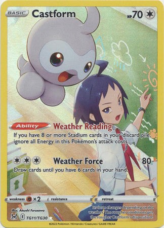 Castform - TG11/TG30 - Holo Rare Lost Origin Trainer Gallery