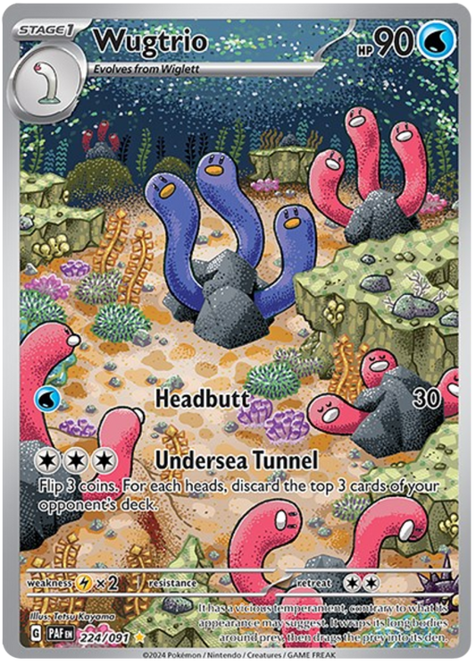 Wugtrio (224/091) [Scarlet & Violet: Paldean Fates]