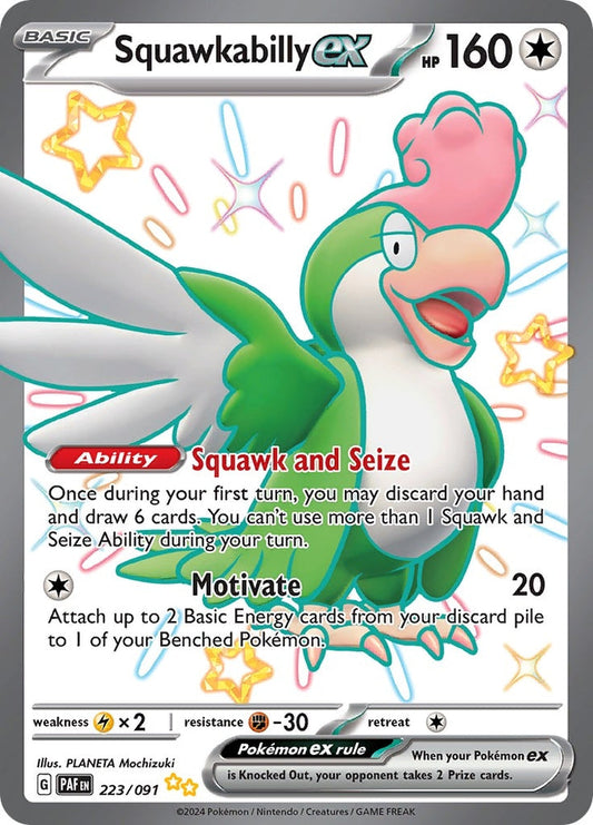 Squawkabilly EX 223/091 SV Paldean Fates