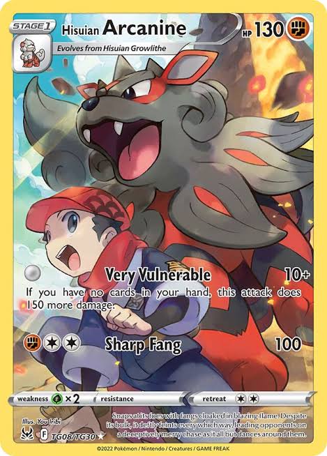 Hisuian Arcanine TG08/TG30 - LOST ORIGIN