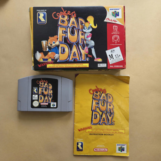 Conkers Bad Fur Day N64 BOXED AUS PAL