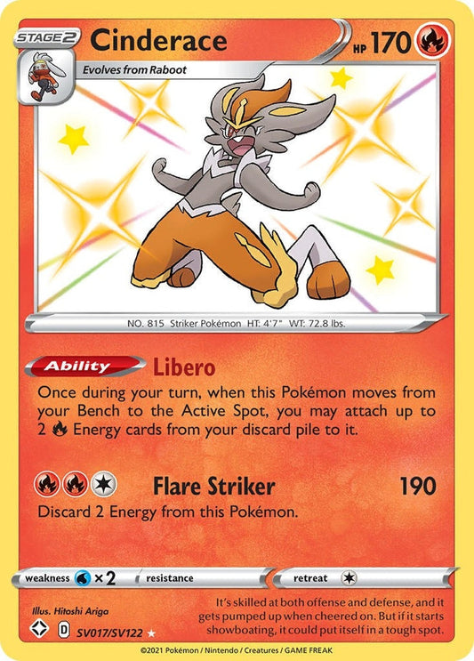 Cinderace SV017/SV122 Shining Fates