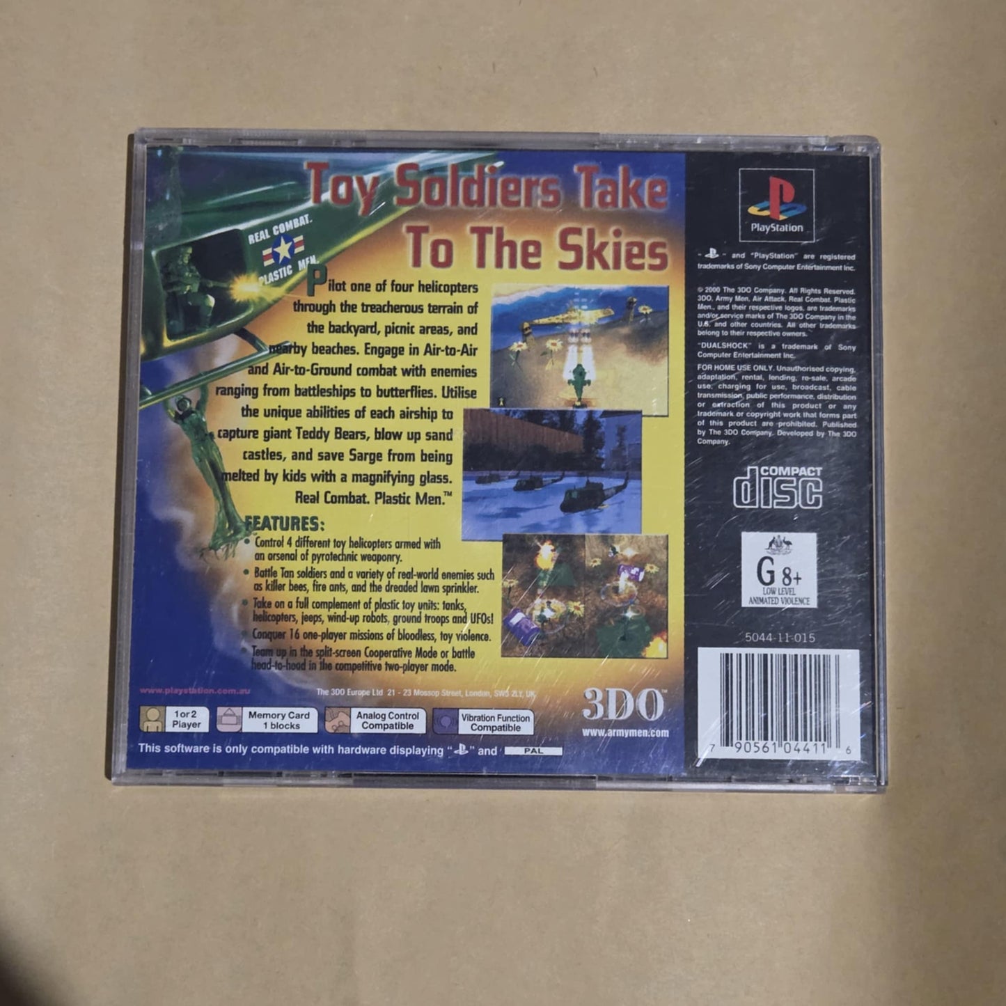 Army Men Air Attack Sony PlayStation 1 PS1 Game PAL Complete