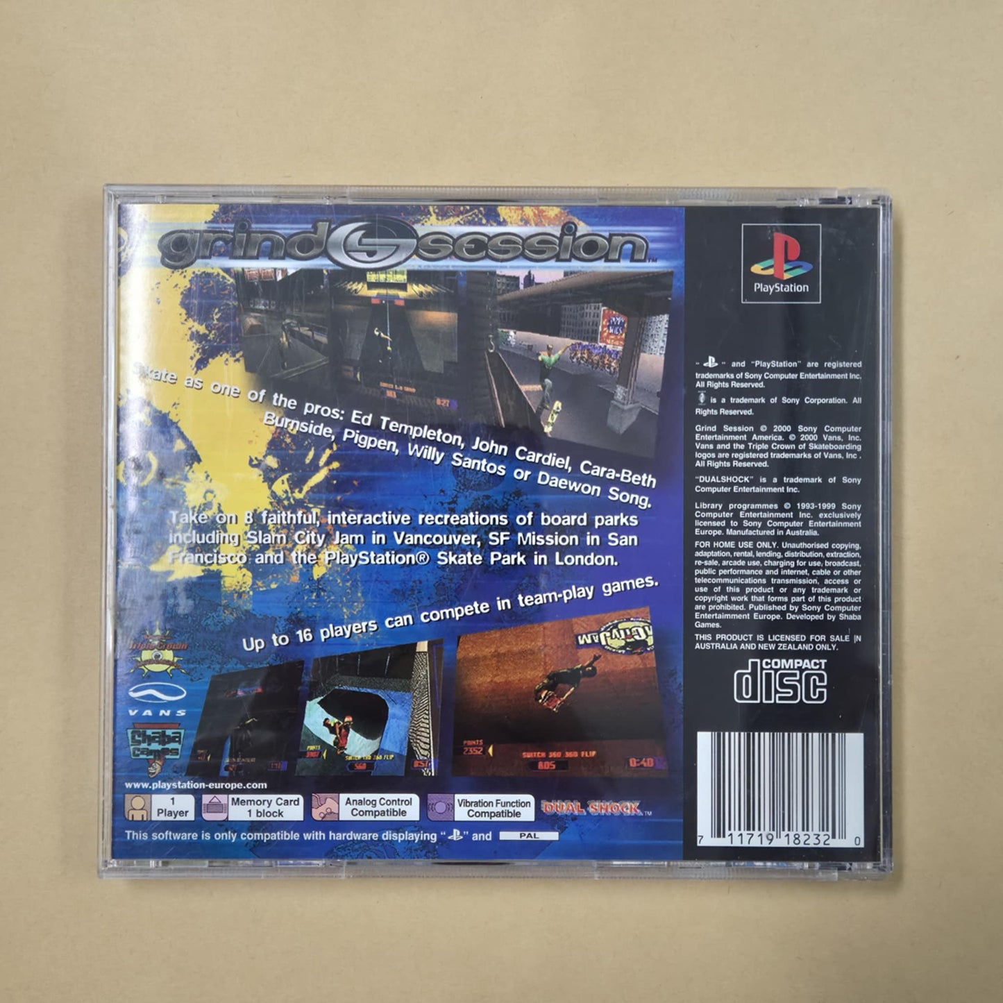 PS1 Grind Session - PlayStation 1 Pal Skateboard