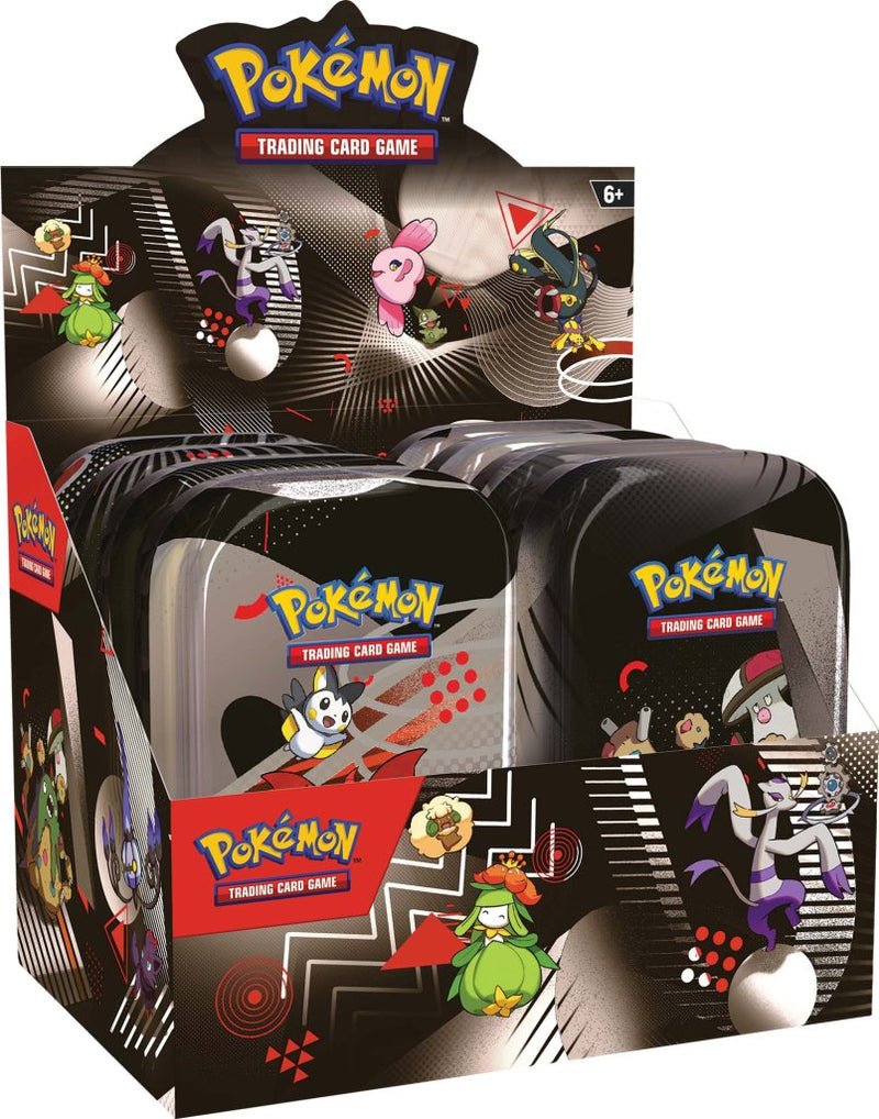 Pokemon TCG Black Bolt and White Flare Unova Mini Tin (Sealed Display 8 Tins)