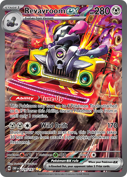 Revavroom EX - 224/197 - Special Illustration Rare Obsidian Flames