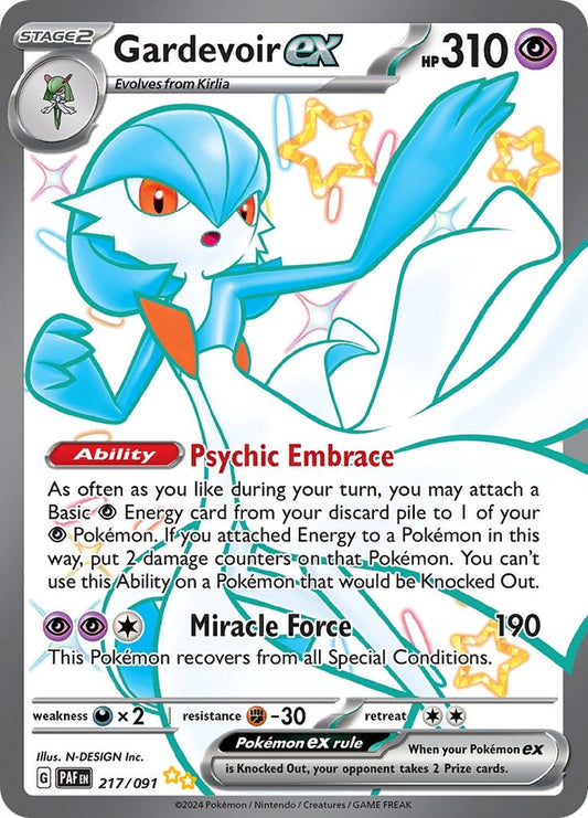 Gardevoir EX 217/091 SV Paldean Fates