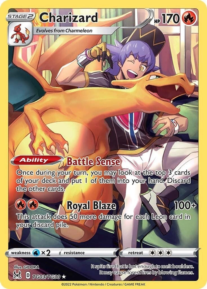 Charizard - TG03/TG30 - Holo Rare Lost Origin Trainer Gallery
