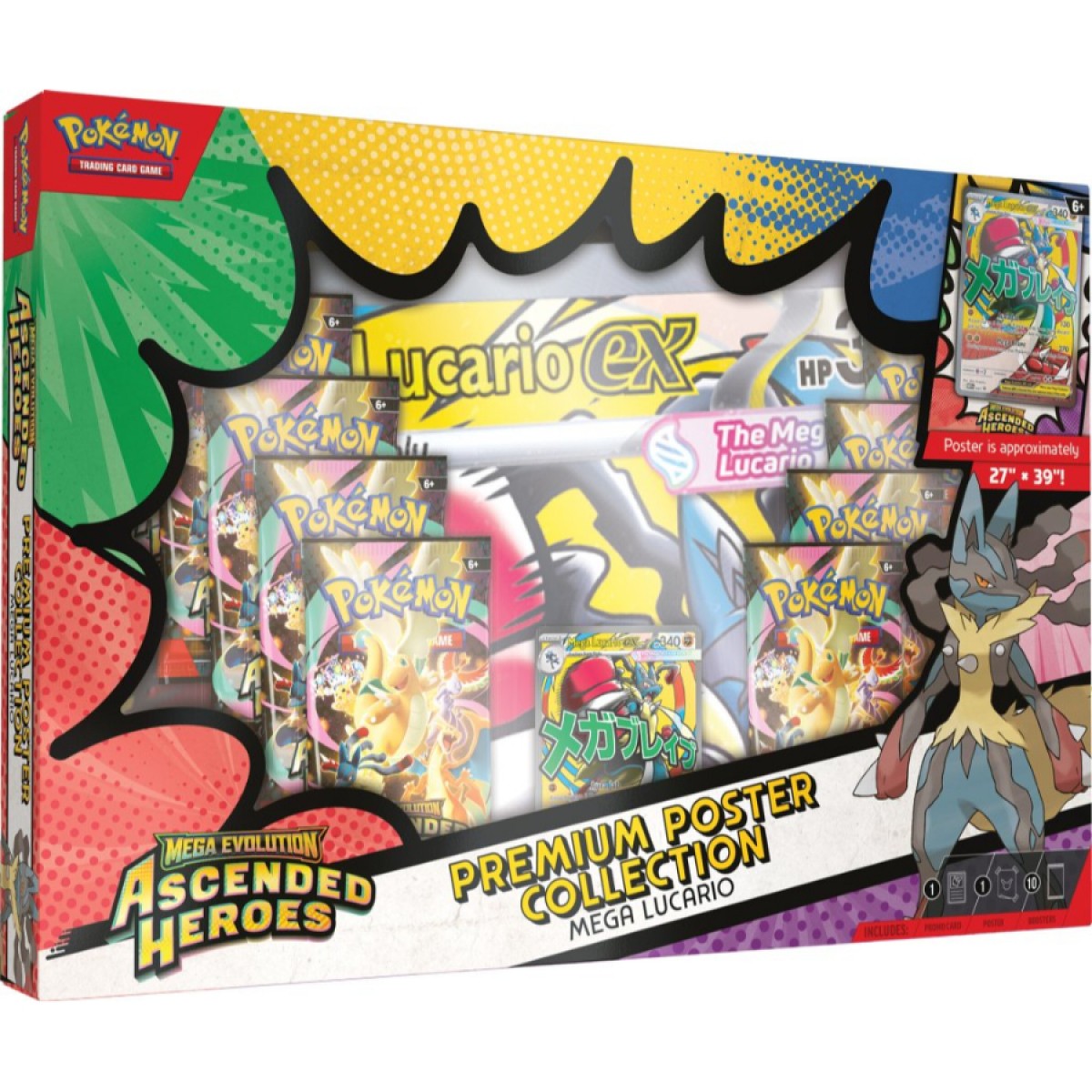 Pokémon TCG: Mega Evolution - Ascended Heroes Premium Poster Collection Box (Assorted) (Pre Order)