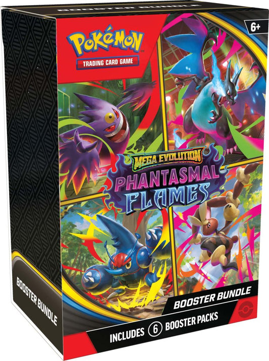 Pokemon TCG: Mega Evolution - Phantasmal Flames Booster Bundle - Pre Order