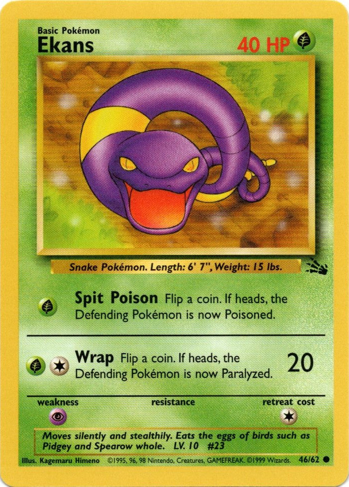 Ekans (46/62) [Fossil Unlimited]