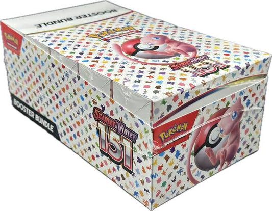 Pokemon 151 Collection – Factory Sealed Booster Bundle Display Case with acrylic