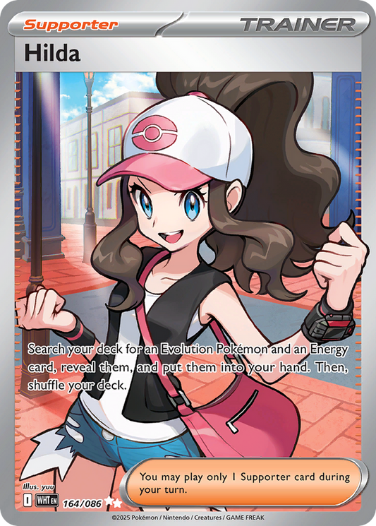 Hilda 164/086 Scarlet and violet  White Flare