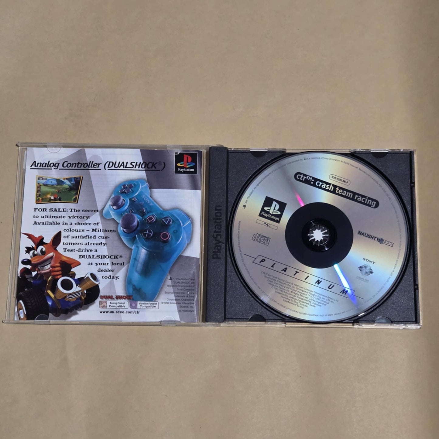 CTR Crash Team Racing - Sony Playstation 1 PS1 Complete