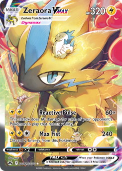 Zeraora VMAX GG42/GG70 Ultra Rare Galarian Gallery Crown Zenith